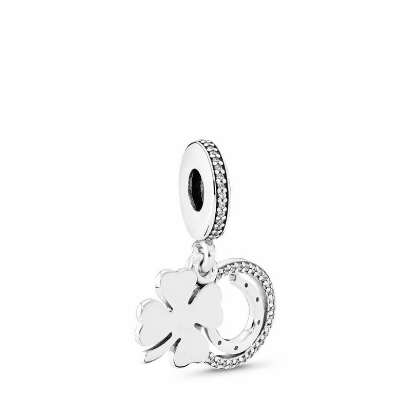 Pandora Lucky Day Dangle Charm Ireland - Sterling Silver/Cubic Zirconia - 526473CKS